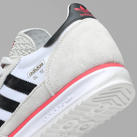 Adidas Originals - Sapatilhas SL 72 RS JS0746 Calçado Branco Preto Núcleo Cinza One