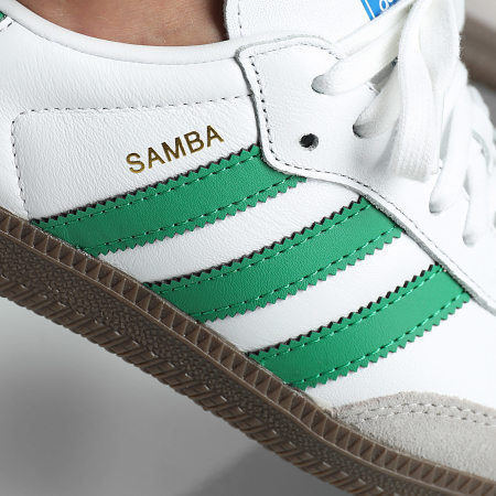 Adidas Originals - Baskets Samba OG IG1024 Footwear White Green Gum