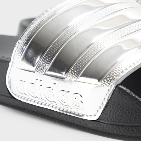 Adidas Sportswear - Claquettes Adilette Shower JQ9282 Core Black Silver Metallic