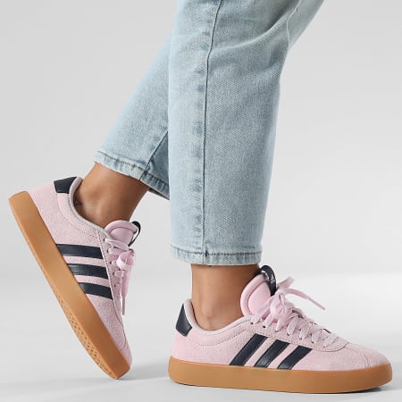 Adidas Performance - Zapatillas Mujer VL Court 3.0 JP7629 Rosa Claro Tinta Legend Goma 3