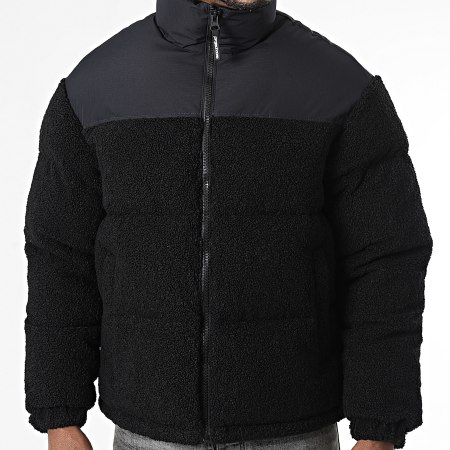 Jack And Jones - Doudoune Capuche Flare Teddy Noir