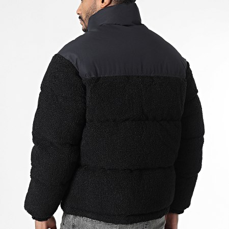 Jack And Jones - Doudoune Capuche Flare Teddy Noir