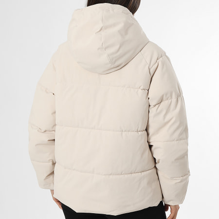 Jack And Jones - Doudoune Capuche Femme JJXX Global Beige Clair