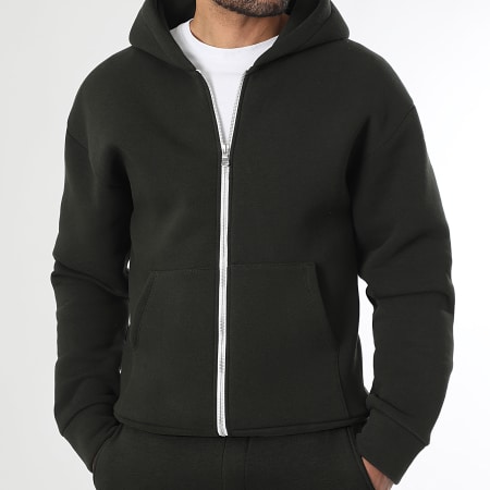 LBO - Hoodie Zipper 2385 Groen Kaki