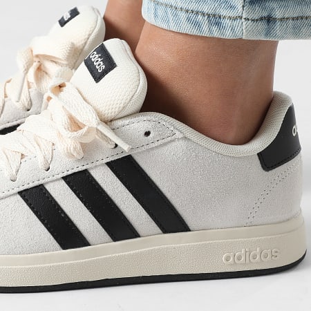 Adidas Performance - Zapatillas Mujer Grand Court 00s K JR5569 Wonder White Core Black Cloud White