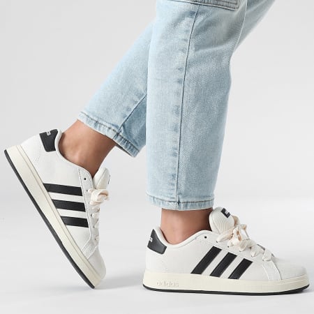 Adidas Performance - Zapatillas Mujer Grand Court 00s K JR5569 Wonder White Core Black Cloud White