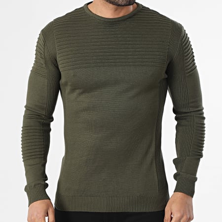 Armita - Pull Texturé 213 Vert Kaki