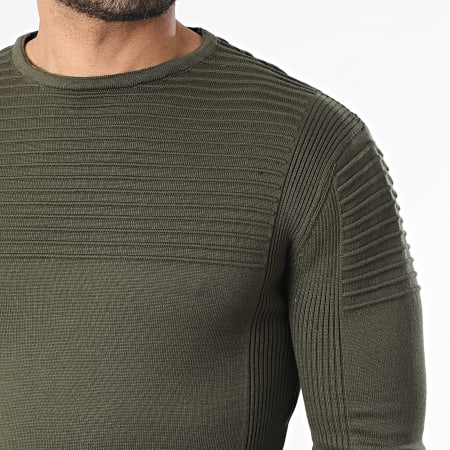 Armita - Pull Texturé 213 Vert Kaki