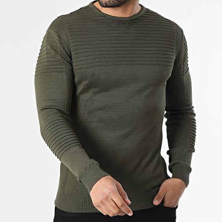 Armita - Pull Texturé 213 Vert Kaki