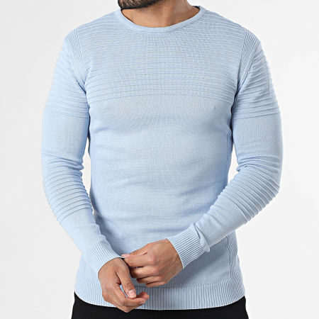 Armita - Pull Texturé 213 Bleu Clair