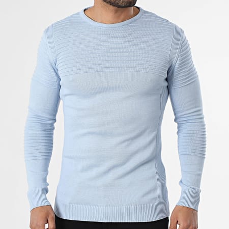 Armita - Pull Texturé 213 Bleu Clair