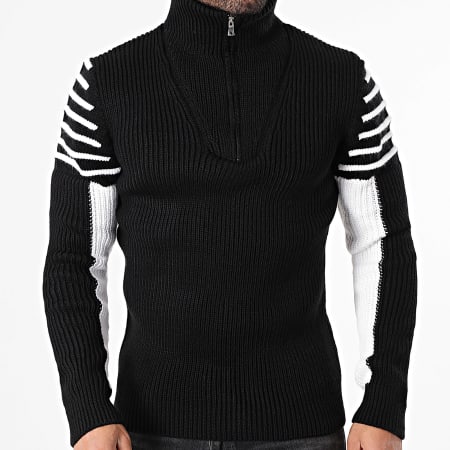 Armita - Pull Col Montant Zippé 111 Noir