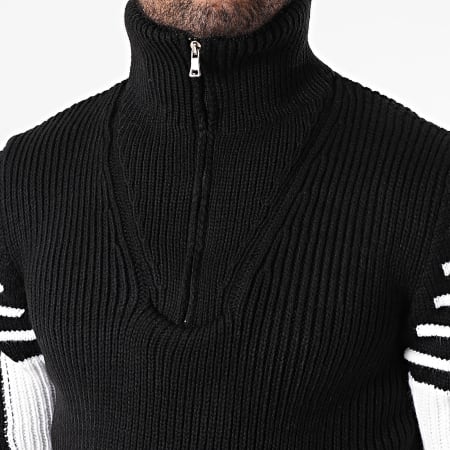 Armita - Pull Col Montant Zippé 111 Noir