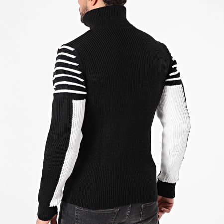 Armita - Pull Col Montant Zippé 111 Noir