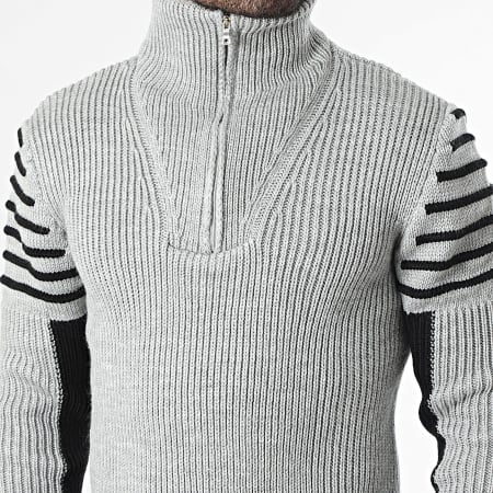 Armita - Pull Col Montant Zippé 111 Gris