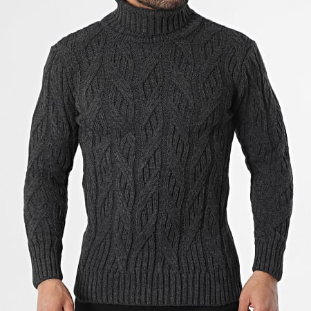 Armita - Pull Col Roulé 159 Gris Anthracite