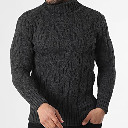 Armita - Pull Col Roulé 159 Gris Anthracite