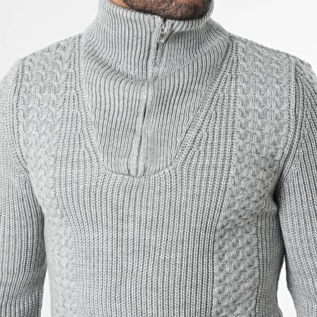 Armita - Pull Col Zippé 123 Gris