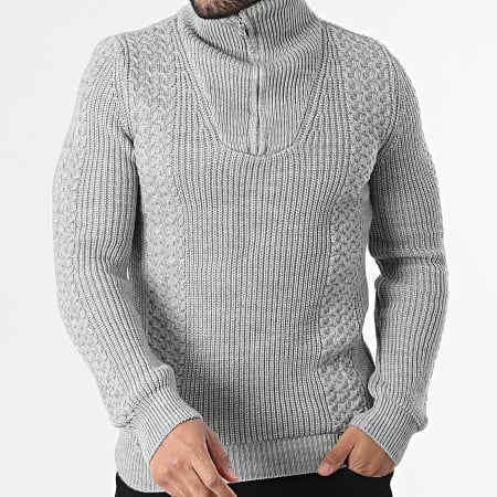 Armita - Pull Col Zippé 123 Gris