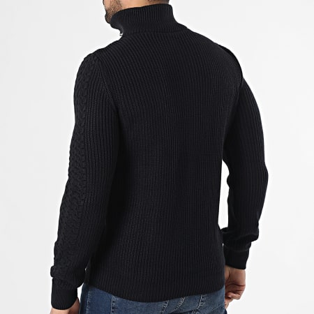 Armita - Pull Col Zippé 123 Bleu Marine