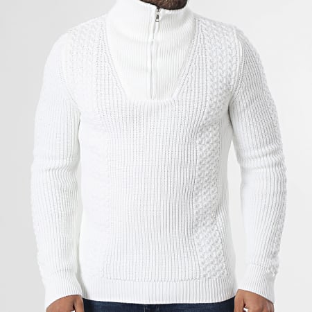 Armita - Pull Col Zippé 123 Beige Clair