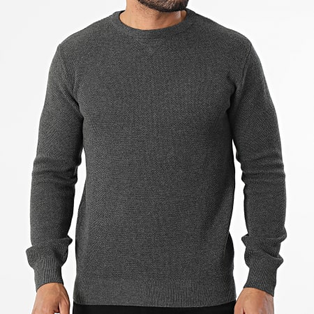 Armita - Pull Texturé 193 Gris Anthracite