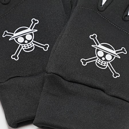 One Piece - Guanti Mugiwara Nero Bianco
