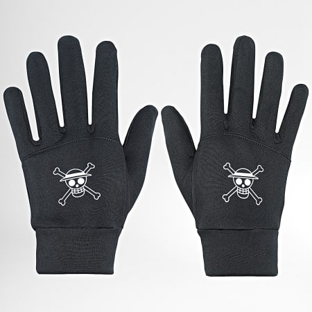 One Piece - Guanti Mugiwara Nero Bianco
