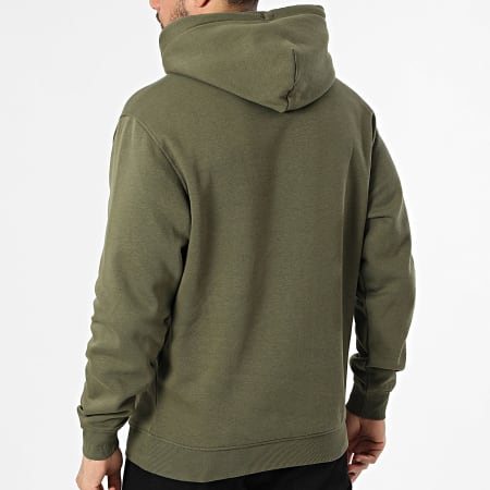 Tommy Jeans - Sweat Capuche Linear Logo 0746 Vert Kaki
