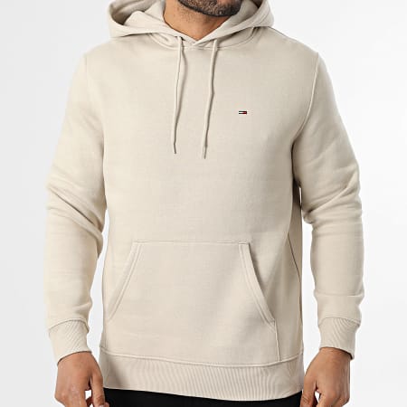 Tommy Jeans - Sweat Capuche Flag 0742 Beige