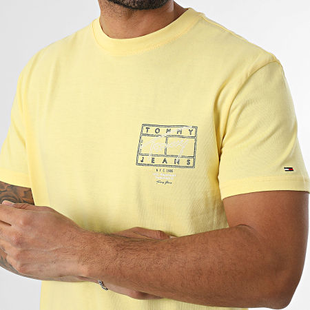 Tommy Jeans - Tee Shirt Sign Spray 2319 Jaune
