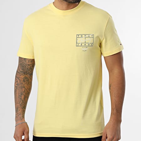 Tommy Jeans - Tee Shirt Sign Spray 2319 Jaune