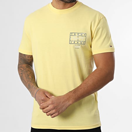 Tommy Jeans - Tee Shirt Sign Spray 2319 Jaune