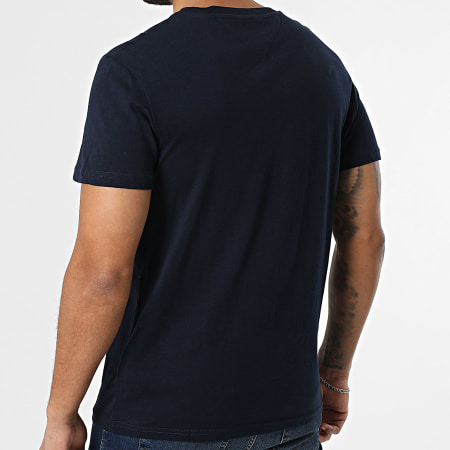 Tommy Jeans - Lot De 2 Tee Shirts Slim Linear 2316 Blanc Bleu Marine