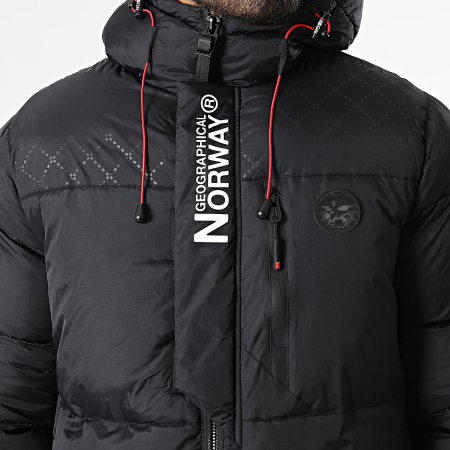 Geographical Norway - Donsjas met Capuchon Betincelle Zwart