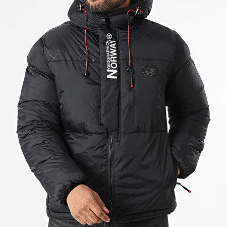 Geographical Norway - Donsjas met Capuchon Betincelle Zwart