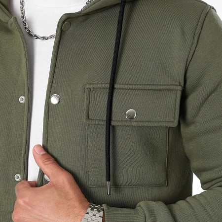 Classic Series - Casaco Liso com Capuz 4070 Verde Kaki