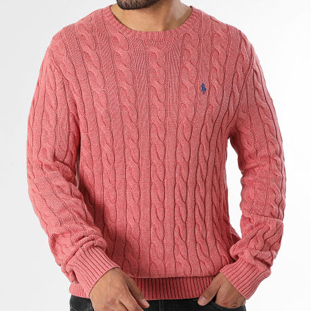 Polo Ralph Lauren - Pull Original Player Rouge Chiné