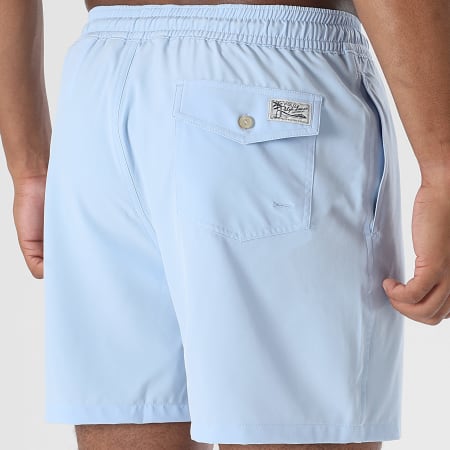 Polo Ralph Lauren - Short De Bain Original Player Bleu Clair Rose