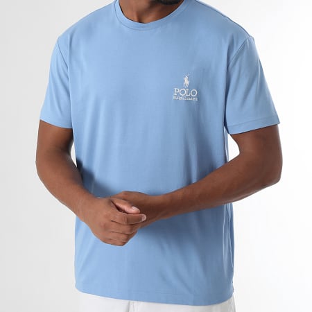 Polo Ralph Lauren - Tee Shirt Logo Embroidery Bleu Clair