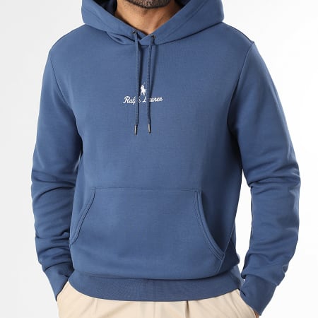 Polo Ralph Lauren - Sweat Capuche Logo Embroidery Bleu Marine