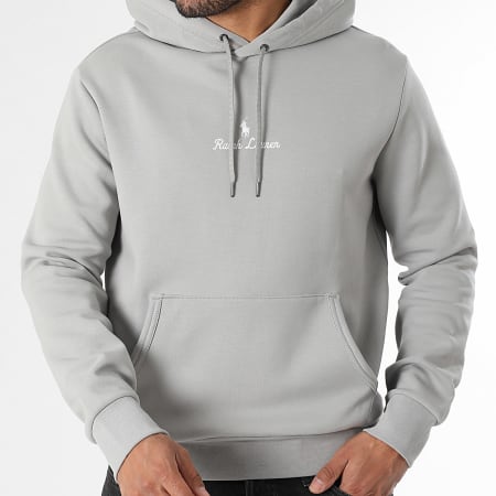 Polo Ralph Lauren - Sweat Capuche Logo Embroidery Gris