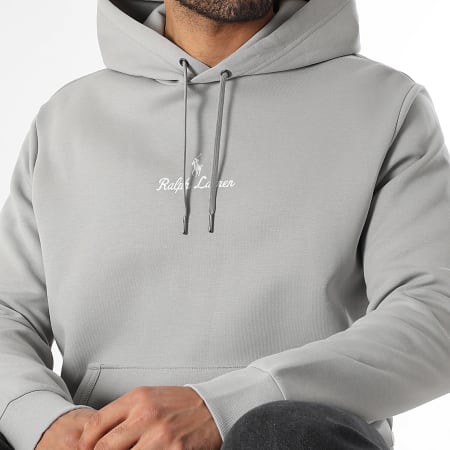 Polo Ralph Lauren - Sweat Capuche Logo Embroidery Gris