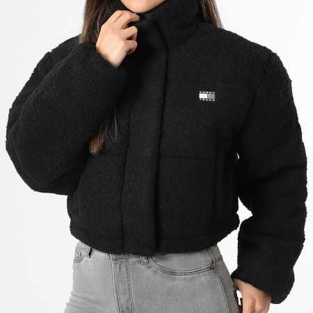 Tommy Jeans - Plumífero Polar Mujer Wool Buckle 2045 Negro