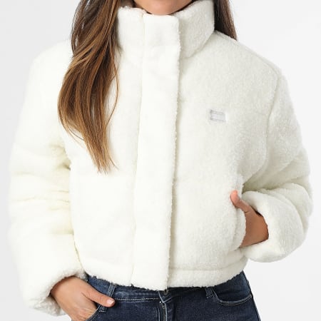 Tommy Jeans - Plumífero Polar Mujer Wool Buckle 2045 Blanco