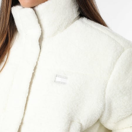 Tommy Jeans - Plumífero Polar Mujer Wool Buckle 2045 Blanco
