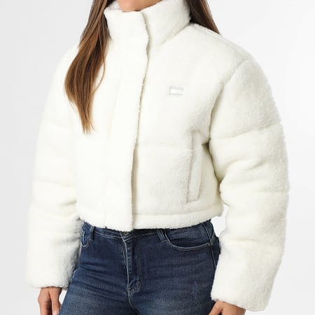 Tommy Jeans - Plumífero Polar Mujer Wool Buckle 2045 Blanco