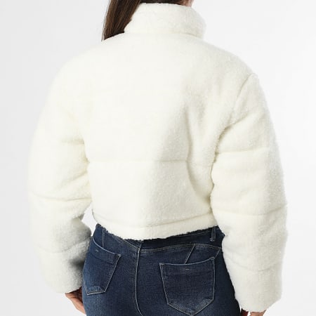 Tommy Jeans - Plumífero Polar Mujer Wool Buckle 2045 Blanco