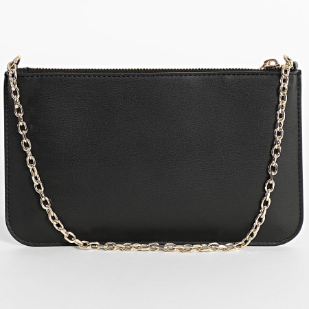 Tommy Hilfiger - Sac A Main Femme Icon Chain Shoulder Pouch 8298 Noir Doré