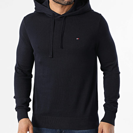 Tommy Hilfiger - Sweat Capuche Essential Cotton 1642 Bleu Marine